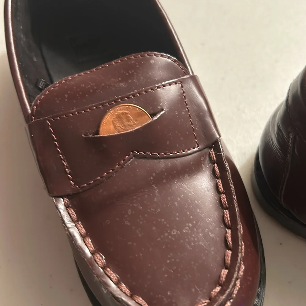 Janie and Jack toddler kids penny loafers Sz 9 - Picture 11 of 12